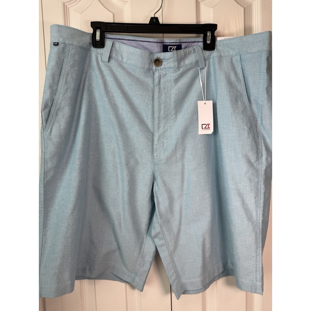 Cutter Buck Golf Shorts Mens 42 Blue Chino Casual Lightweight‎ Stretch NWT